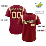 Custom Classic Style Full Button Authentic Baseball Jersey Personalized for Adults