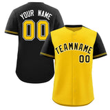 Custom Baseball Jersey Color Block Raglan Sleeves Personalized Text Name Number Team Logo