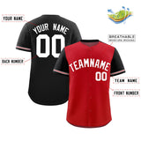Custom Baseball Jersey Color Block Raglan Sleeves Personalized Name Number Athletic Jersey