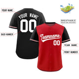Custom Baseball Jersey Color Block Raglan Sleeves Shirt Customizable Name Number Team Jersey