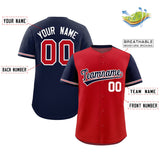 Custom Baseball Jersey Color Block Raglan Sleeves Shirt Customizable Name Number Team Jersey