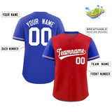Custom Baseball Jersey Color Block Raglan Sleeves Shirt Customizable Name Number Team Jersey