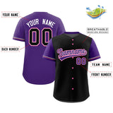 Custom Baseball Jersey Color Block Raglan Sleeves Shirt Customizable Name Number Team Jersey