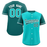 Custom Baseball Jersey Color Block Raglan Sleeves Shirt Customizable Name Number Team Uniform