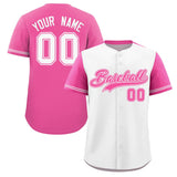 Custom Baseball Jersey Color Block Raglan Sleeves Shirt Customizable Unique Name Number Team Jersey