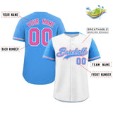 Custom Baseball Jersey Color Block Raglan Sleeves Shirt Customizable Unique Name Number Team Jersey