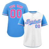 Custom Baseball Jersey Color Block Raglan Sleeves Shirt Customizable Unique Name Number Team Jersey