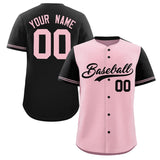 Custom Baseball Jersey Color Block Raglan Sleeves Shirt Customizable Name Number Practice Sport Shirts