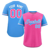 Custom Baseball Jersey Color Block Raglan Sleeves Shirt Customizable Name Number Practice Sport Shirts