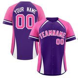 Custom Personalized Logo for Men Color Block Authentic Baseball Jersey