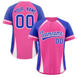 Custom Personalized Color Block Authentic Baseball Jersey Big Size