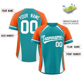 Custom Personalized Color Block Authentic Baseball Jersey Big Size