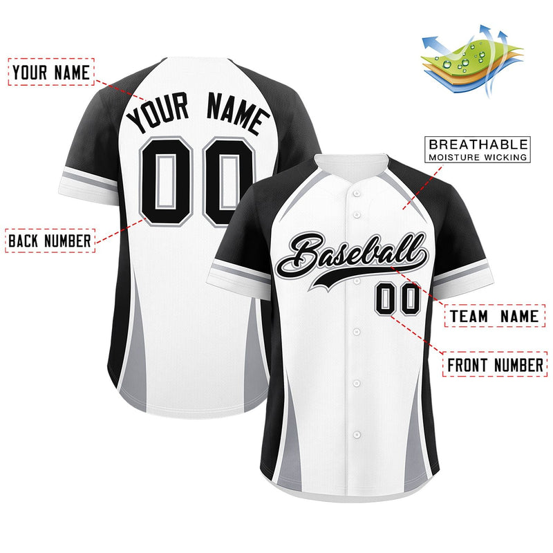 Custom Color Block Authentic Baseball Jersey Personalized Your Style