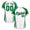 White&Kelly Green