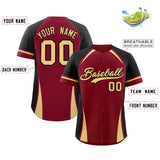 Custom Color Block Authentic Baseball Jersey Personalized Big Size