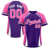Custom Color Block Authentic Baseball Jersey Personalized Big Size