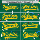 Custom Kelly Green Ice Cream Cone Graffiti Pattern Fashion Authentic Baseball Jersey