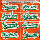 Custom Orange Ice Cream Cone Graffiti Pattern Fashion Authentic Baseball Jersey