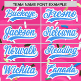 Custom Pink Ice Cream Cone Graffiti Pattern Fashion Authentic Baseball Jersey