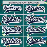 Custom Aqua Ice Cream Cone Graffiti Pattern Fashion Authentic Baseball Jersey