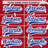 Custom Red Ice Cream Cone Graffiti Pattern Fashion Authentic Baseball Jersey