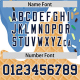 Custom Powder Blue Ice Cream Cone Graffiti Pattern Fashion Authentic Baseball Jersey