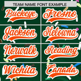 Custom Green Ice Cream Cone Graffiti Pattern Fashion Authentic Baseball Jersey