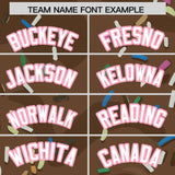 Custom Brown Ice Cream Cone Graffiti Pattern Fashion Authentic Baseball Jersey