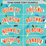 Custom Bright Green Ice Cream Cone Graffiti Pattern Fashion Authentic Baseball Jersey