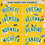 Custom Gold Ice Cream Cone Graffiti Pattern Fashion Authentic Baseball Jersey