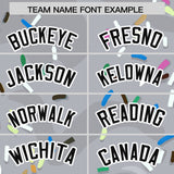 Custom Gray Ice Cream Cone Graffiti Pattern Fashion Authentic Baseball Jersey