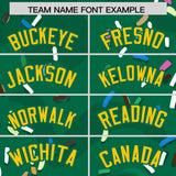 Custom Kelly Green Ice Cream Cone Graffiti Pattern Fashion Authentic Baseball Jersey