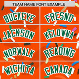 Custom Orange Ice Cream Cone Graffiti Pattern Fashion Authentic Baseball Jersey