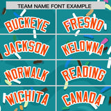 Custom Aqua Ice Cream Cone Graffiti Pattern Fashion Authentic Baseball Jersey