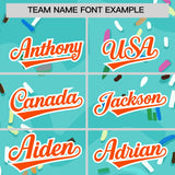 Custom Bright Green Ice Cream Cone Graffiti Pattern Fashion Authentic Baseball Jersey