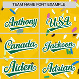 Custom Gold Ice Cream Cone Graffiti Pattern Fashion Authentic Baseball Jersey