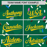 Custom Kelly Green Ice Cream Cone Graffiti Pattern Fashion Authentic Baseball Jersey