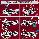 Custom Crimson Ice Cream Cone Graffiti Pattern Fashion Authentic Baseball Jersey