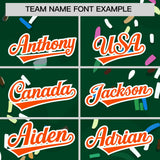 Custom Green Ice Cream Cone Graffiti Pattern Fashion Authentic Baseball Jersey