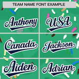 Custom Brilliant Green Ice Cream Cone Graffiti Pattern Fashion Authentic Baseball Jersey