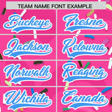 Custom Pink Ice Cream Cone Graffiti Pattern Fashion Authentic Baseball Jersey