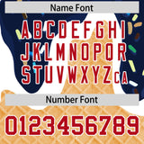 Custom Navy Ice Cream Cone Graffiti Pattern Fashion Authentic Baseball Jersey