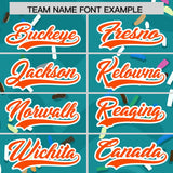 Custom Aqua Ice Cream Cone Graffiti Pattern Fashion Authentic Baseball Jersey