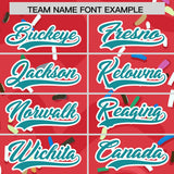 Custom Light Red Ice Cream Cone Graffiti Pattern Fashion Authentic Baseball Jersey