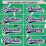 Custom Brilliant Green Ice Cream Cone Graffiti Pattern Fashion Authentic Baseball Jersey