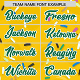 Custom Gold Ice Cream Cone Graffiti Pattern Fashion Authentic Baseball Jersey