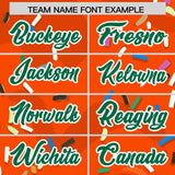 Custom Orange Ice Cream Cone Graffiti Pattern Fashion Authentic Baseball Jersey