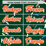 Custom Green Ice Cream Cone Graffiti Pattern Fashion Authentic Baseball Jersey