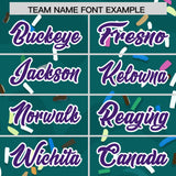 Custom Aqua Ice Cream Cone Graffiti Pattern Fashion Authentic Baseball Jersey