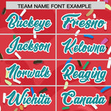 Custom Light Red Ice Cream Cone Graffiti Pattern Fashion Authentic Baseball Jersey